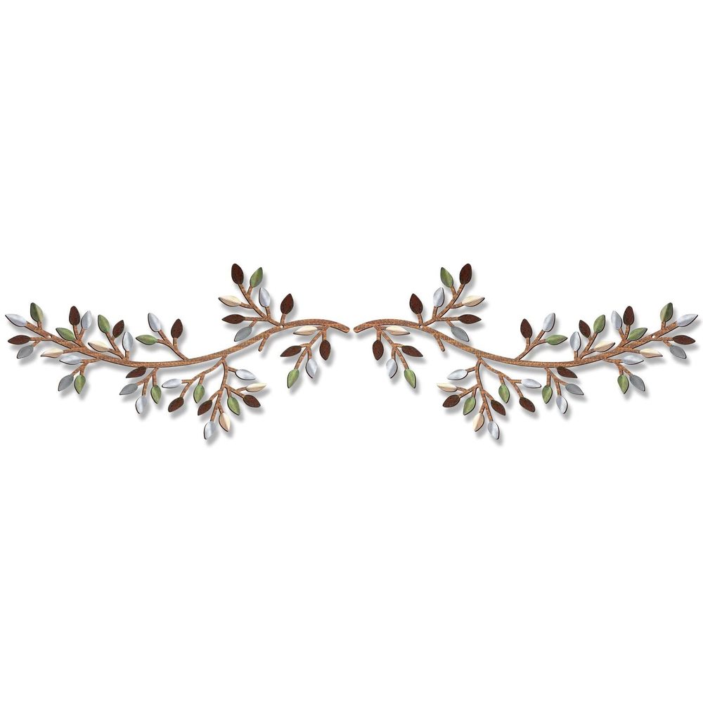 2 Pieces Metal Tree Leaf Wall Decor Vine Olive Branch Leaf Wall Art Wrought🦛